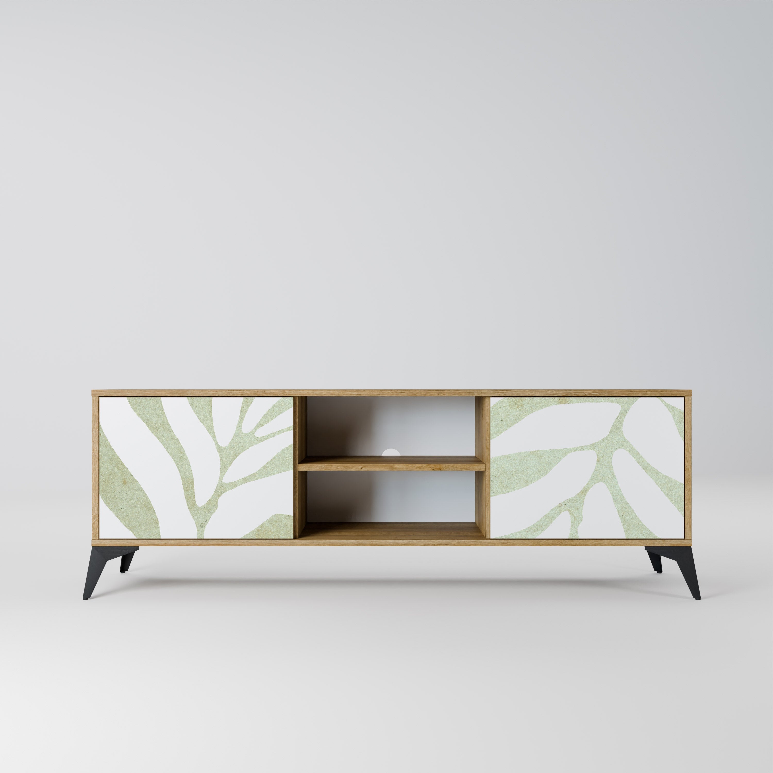 BOTANICAL SPARK 2-türiger TV-Ständer in Eichenoptik