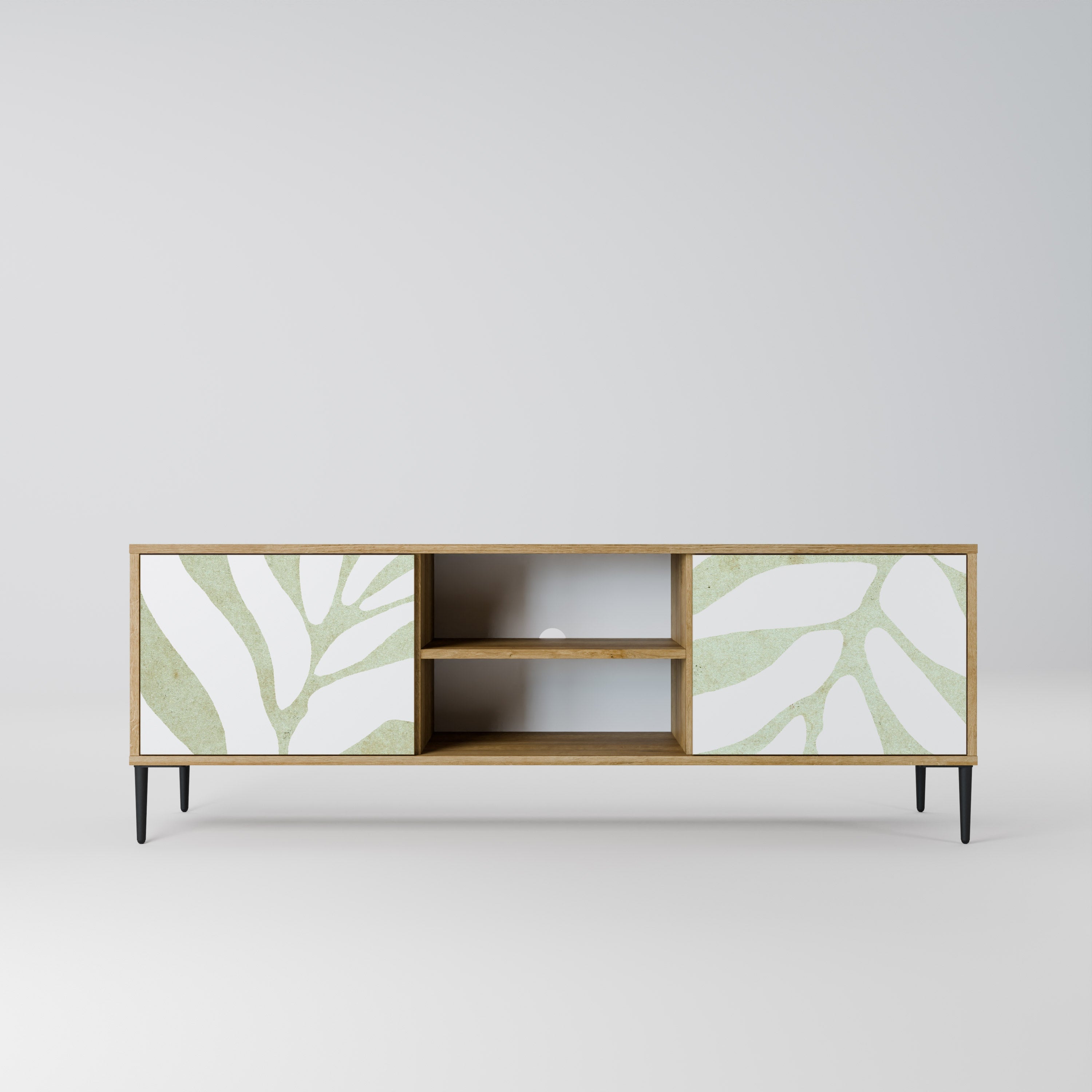 BOTANICAL SPARK 2-türiger TV-Ständer in Eichenoptik