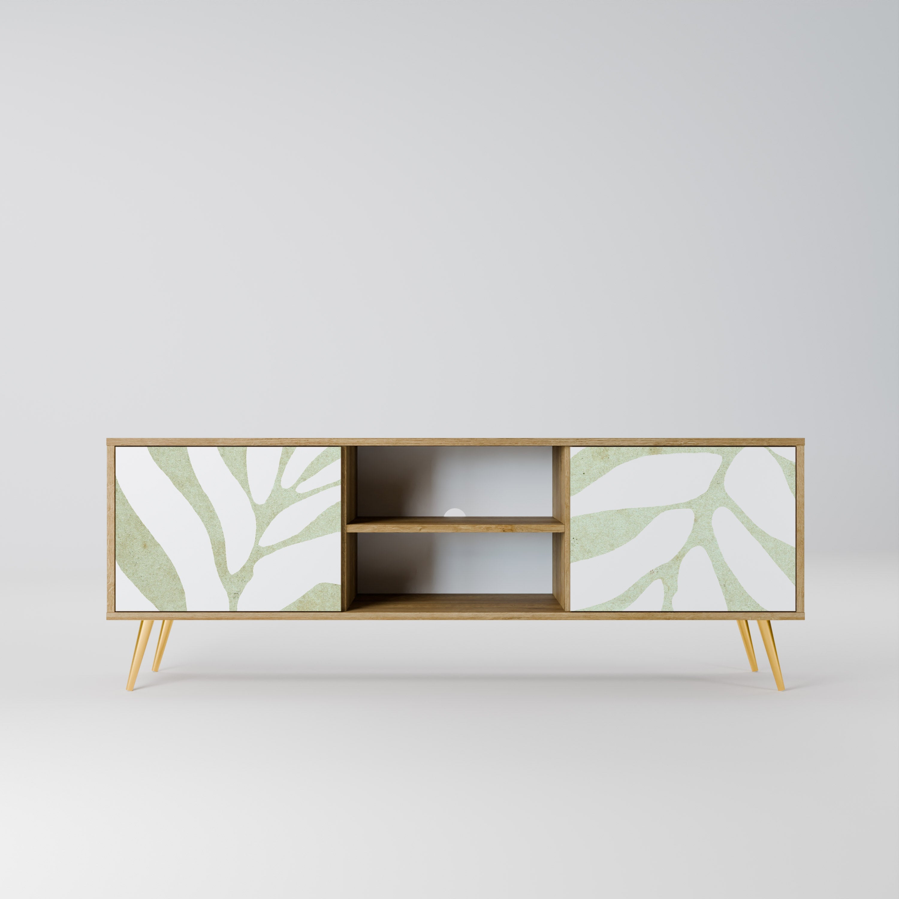 BOTANICAL SPARK 2-türiger TV-Ständer in Eichenoptik