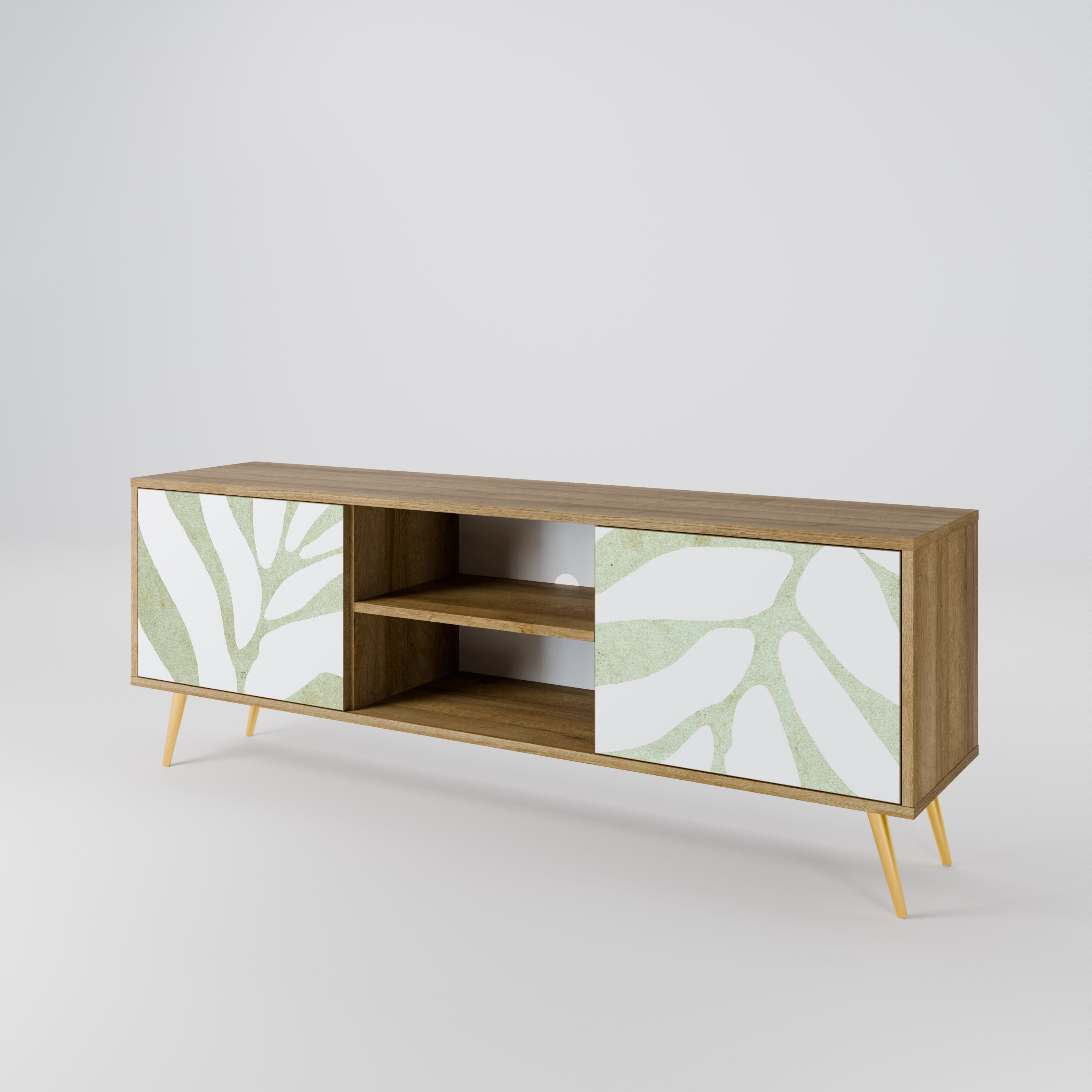 BOTANICAL SPARK 2-türiger TV-Ständer in Eichenoptik