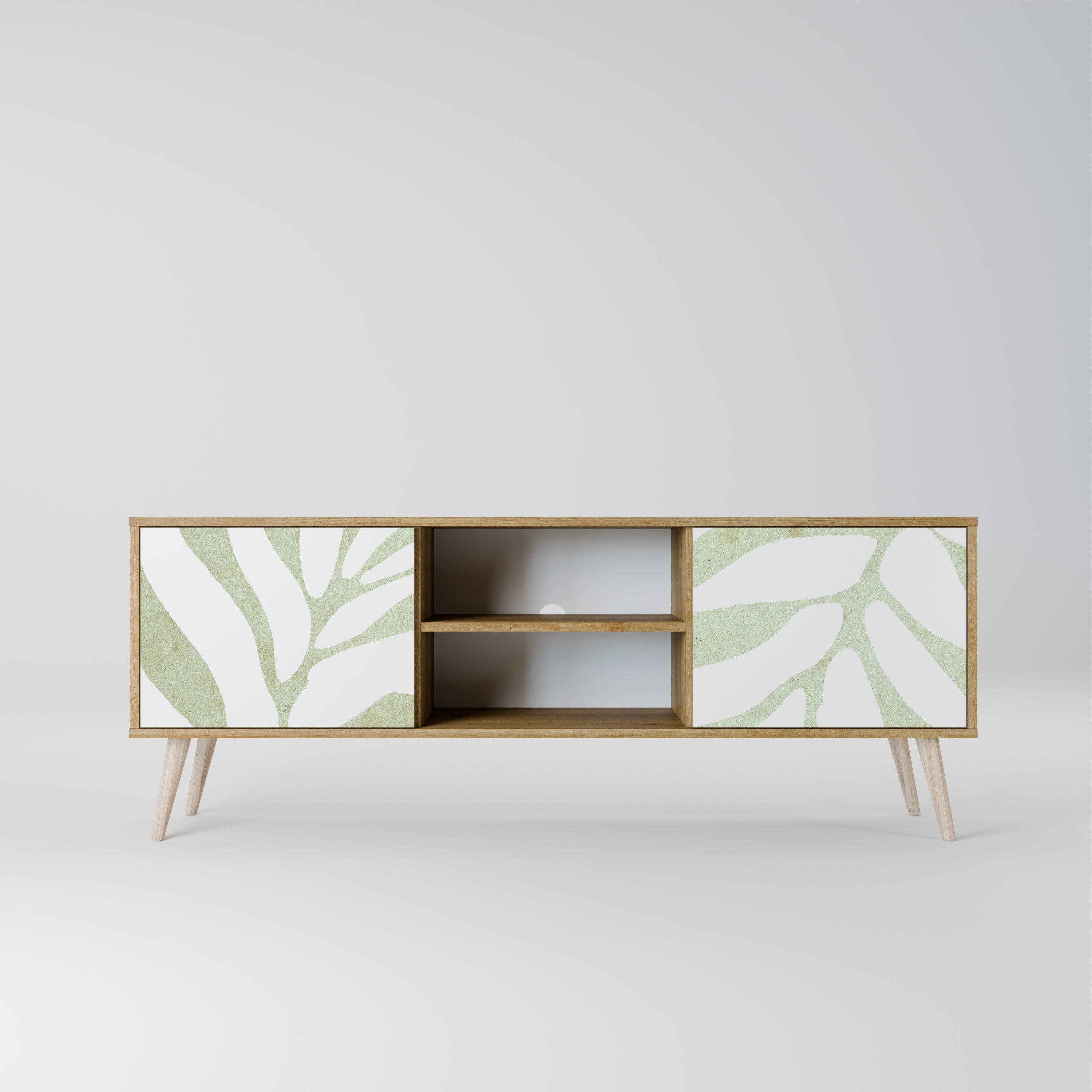 BOTANICAL SPARK 2-türiger TV-Ständer in Eichenoptik