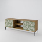 LEAVES ON GREEN 2-Door TV Stand in Oak Effect