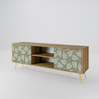 LEAVES ON GREEN 2-Door TV Stand in Oak Effect