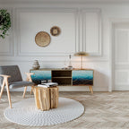 LUNAR SECRETS TV-Lowboard mit 2 Türen in Eiche-Optik