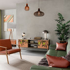 JUICY OLIVES 2-Door TV Stand in Oak Effect