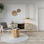 SAND SCULPTURES TV-Lowboard mit 2 Türen in Eiche-Optik