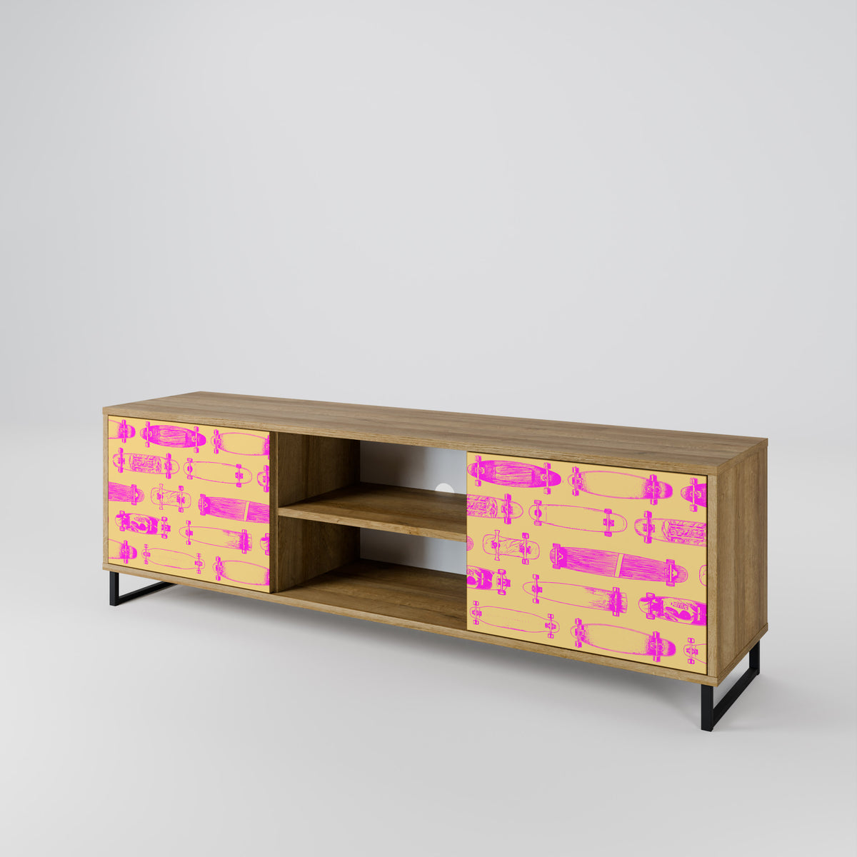 SKATEBOARD ARTISTRY 2-türiges TV-Lowboard