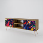 FESTIVE PLEASURES 2-Door TV Stand in Oak Effect
