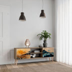 OMINOUS MOUNTAINS TV-Lowboard mit 2 Türen in Eiche-Optik