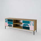 COMBINATION OF SHAPES 2-Door TV Stand in Oak Effect