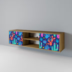 CACTUS VIBES TV-Lowboard mit 2 Türen in Eiche-Optik