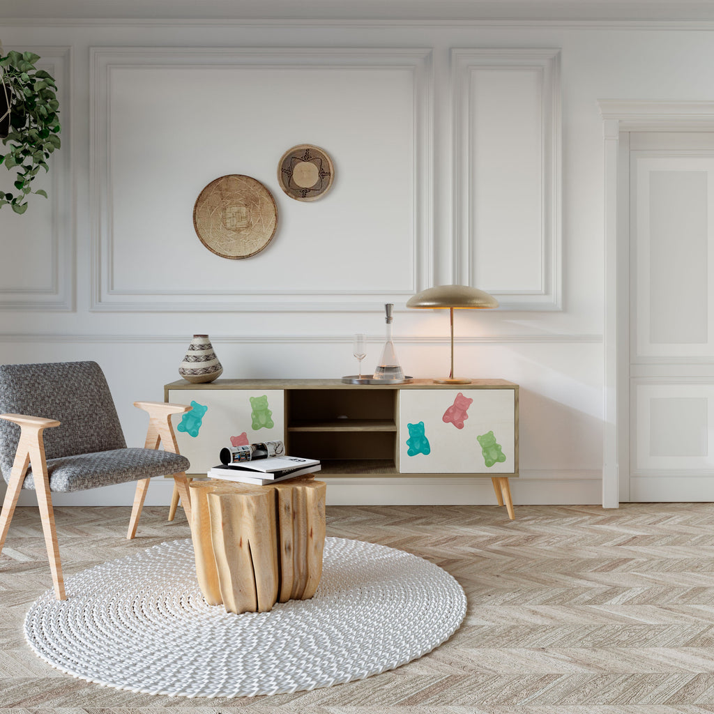 GUMMY BEARS TV-Lowboard mit 2 Türen in Eiche-Optik