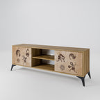 AFRICAN STYLE TV-Lowboard mit 2 Türen in Eiche-Optik