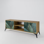 ROYAL GREEN 2-Door TV Stand in Oak Effect