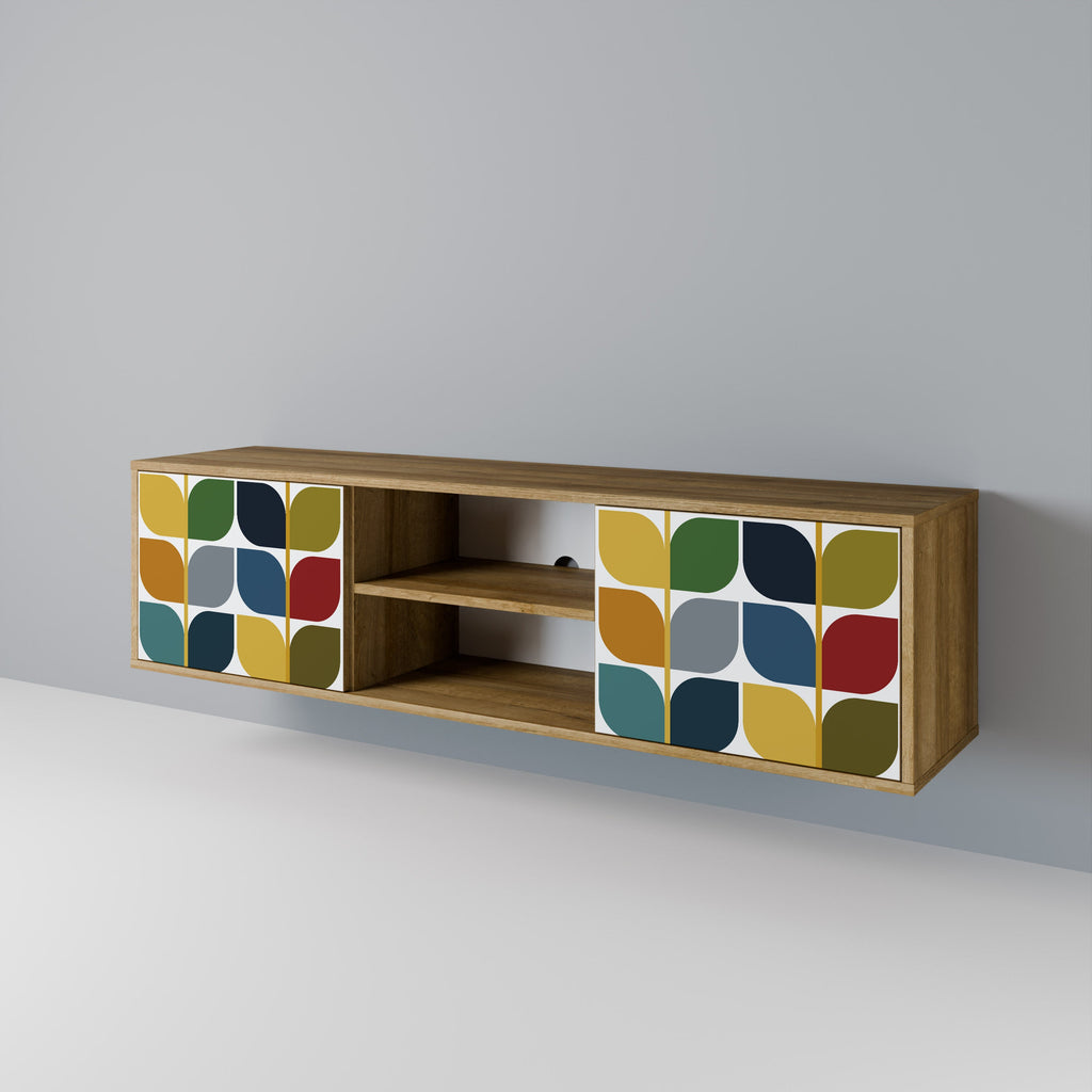 WEIGHTLESS HOURS TV-Lowboard mit 2 Türen in Eiche-Optik