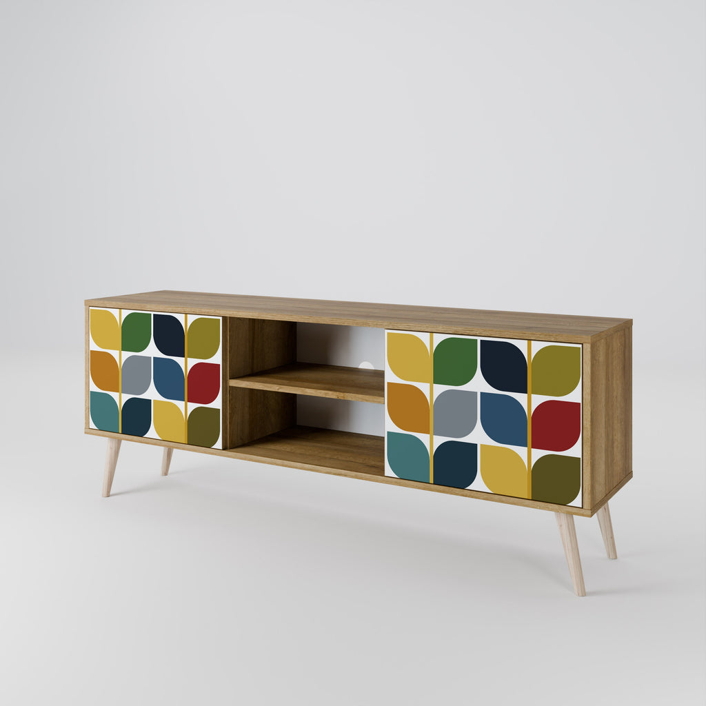 WEIGHTLESS HOURS TV-Lowboard mit 2 Türen in Eiche-Optik