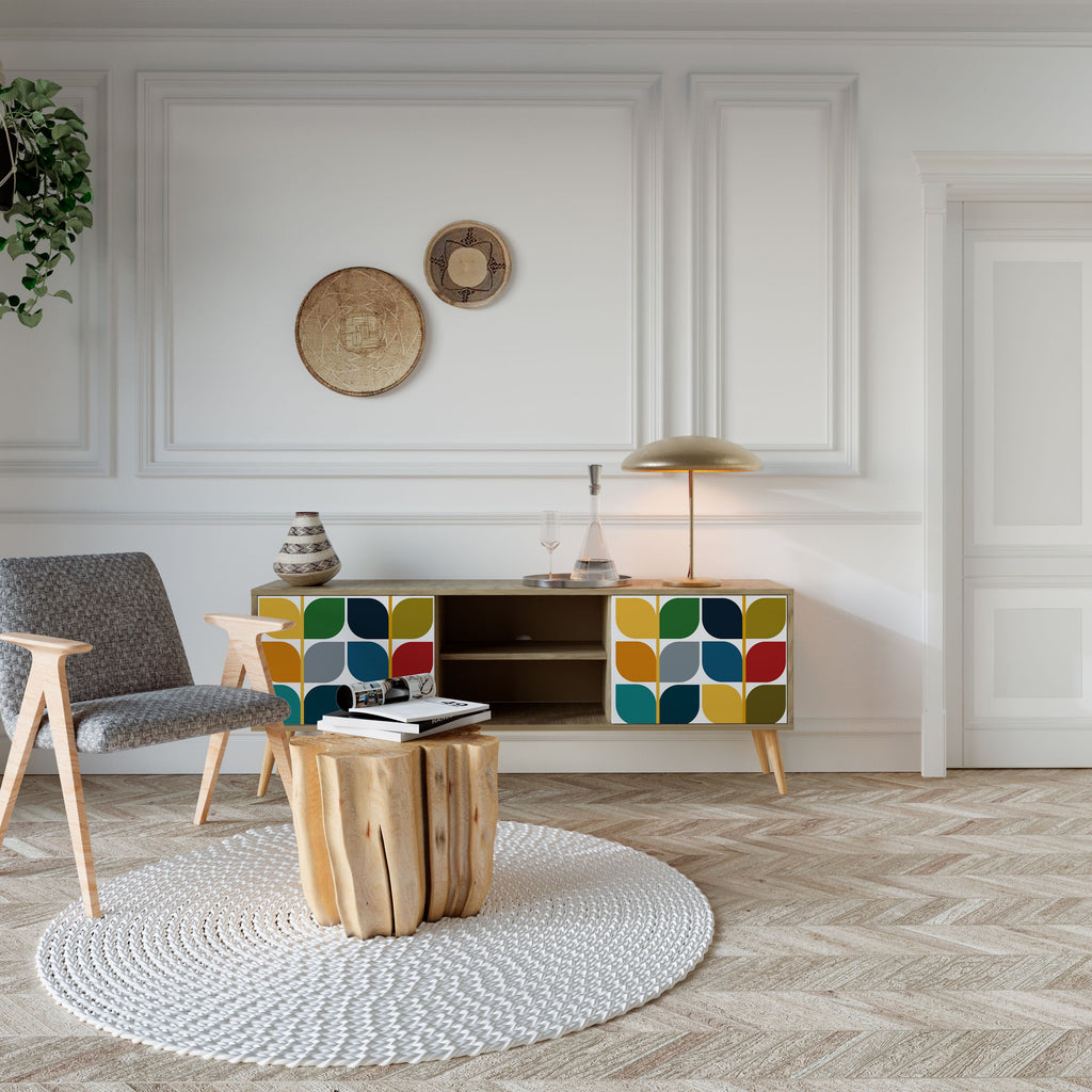 WEIGHTLESS HOURS TV-Lowboard mit 2 Türen in Eiche-Optik