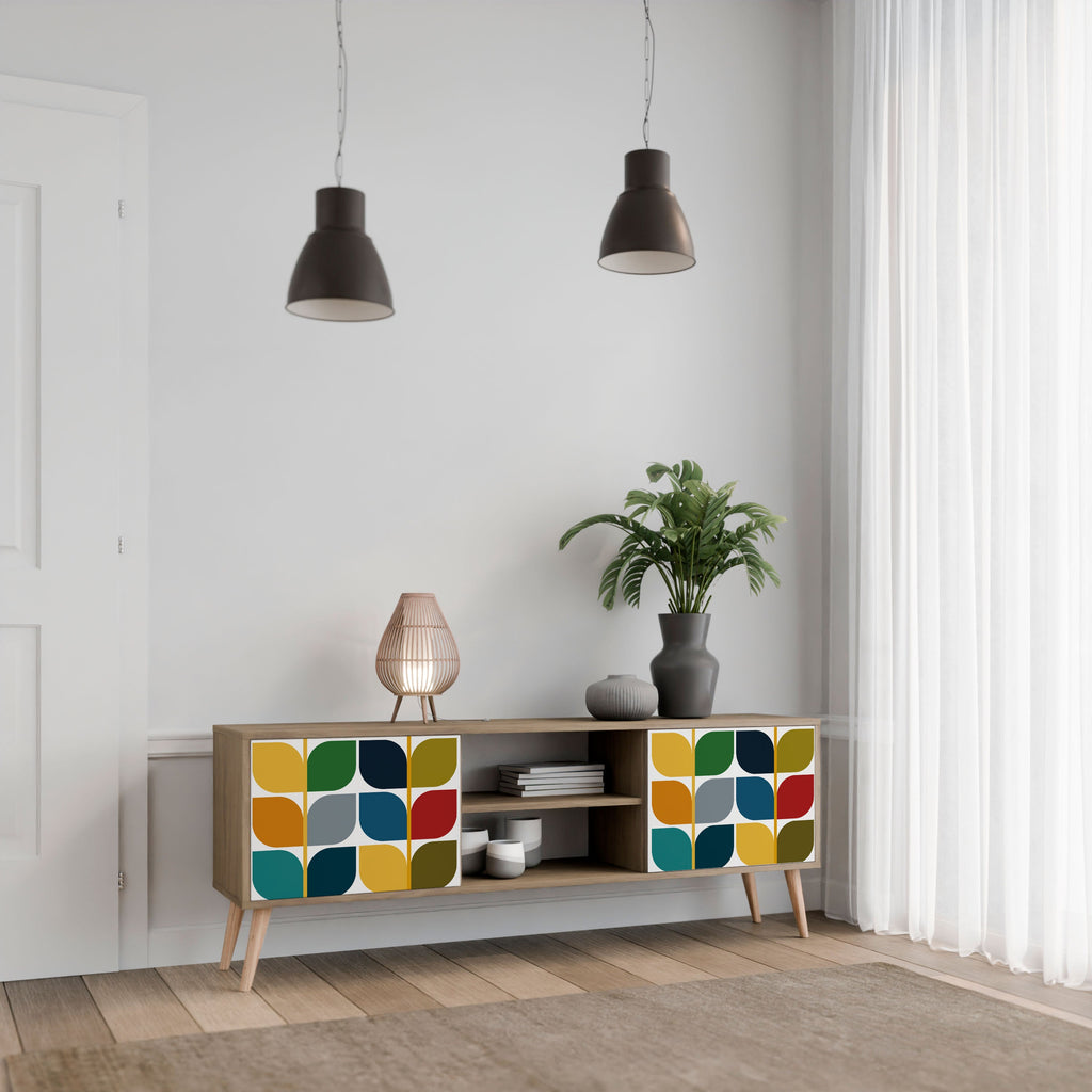 WEIGHTLESS HOURS TV-Lowboard mit 2 Türen in Eiche-Optik