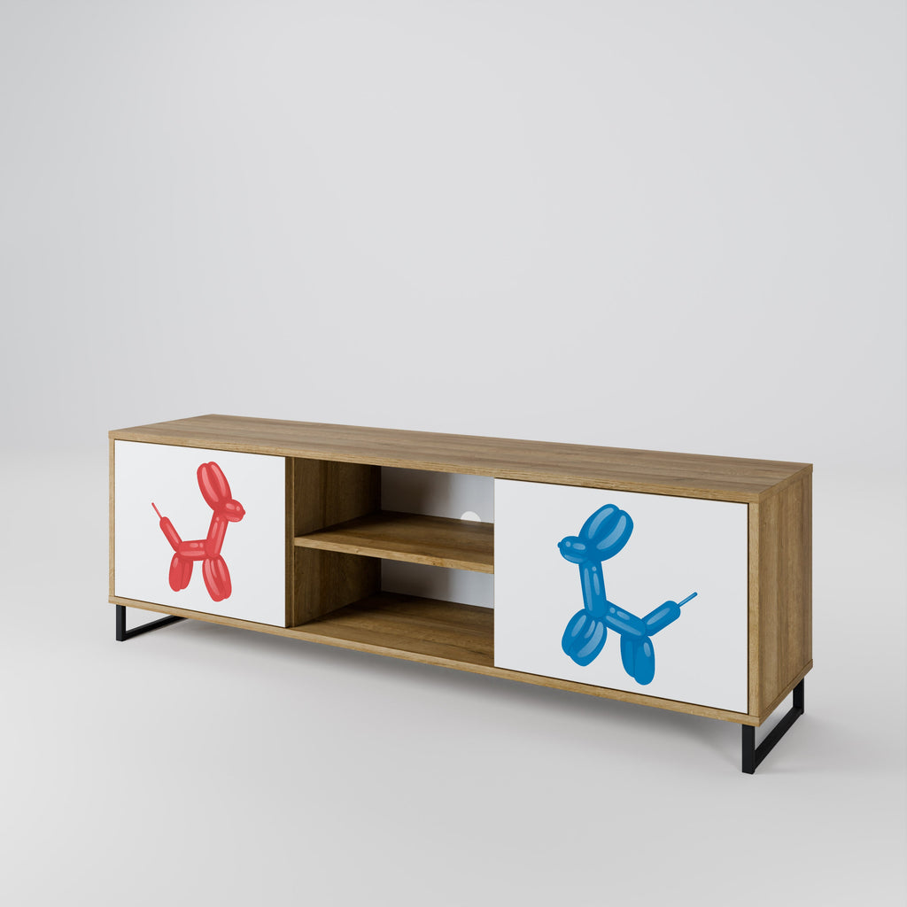 CHILDHOOD MEMORY TV-Lowboard mit 2 Türen in Eiche-Optik