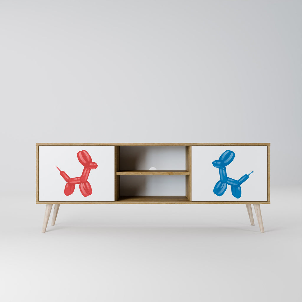 CHILDHOOD MEMORY TV-Lowboard mit 2 Türen in Eiche-Optik