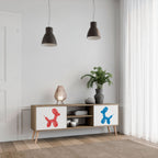 CHILDHOOD MEMORY TV-Lowboard mit 2 Türen in Eiche-Optik