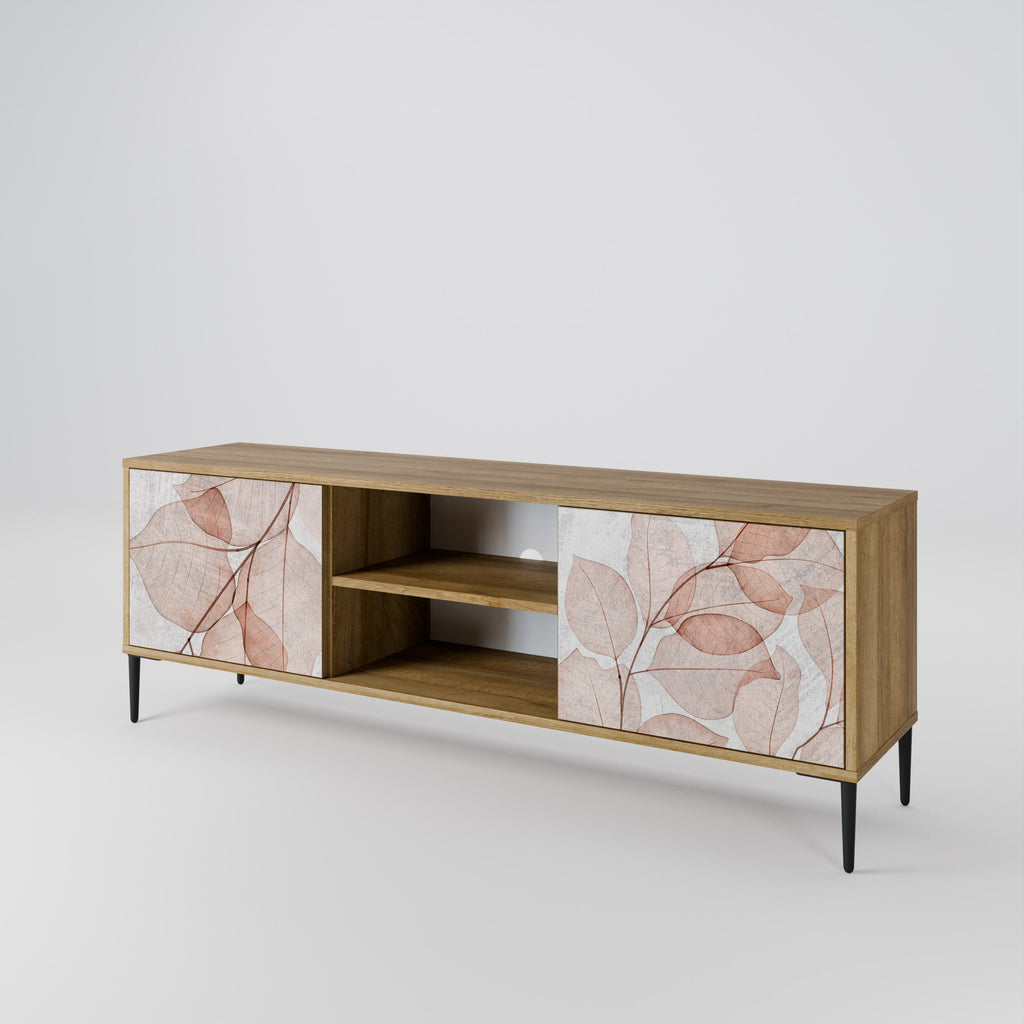 AUTUMN FRAGILITY 2-Door TV Stand in Oak Effect