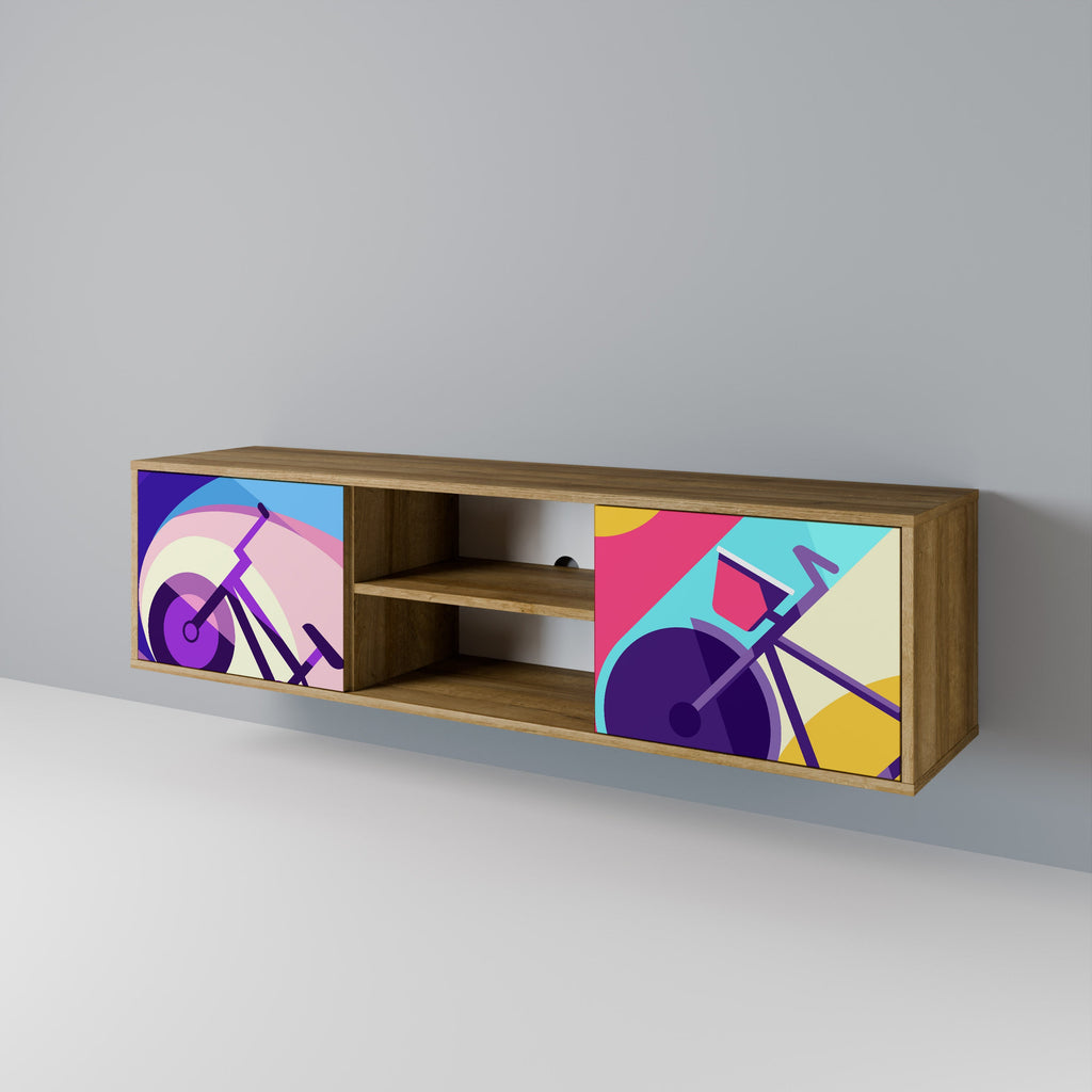 BIKE DREAMS TV-Lowboard mit 2 Türen in Eiche-Optik