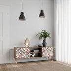 AUTUMN SUNDRIES TV-Lowboard mit 2 Türen in Eiche-Optik