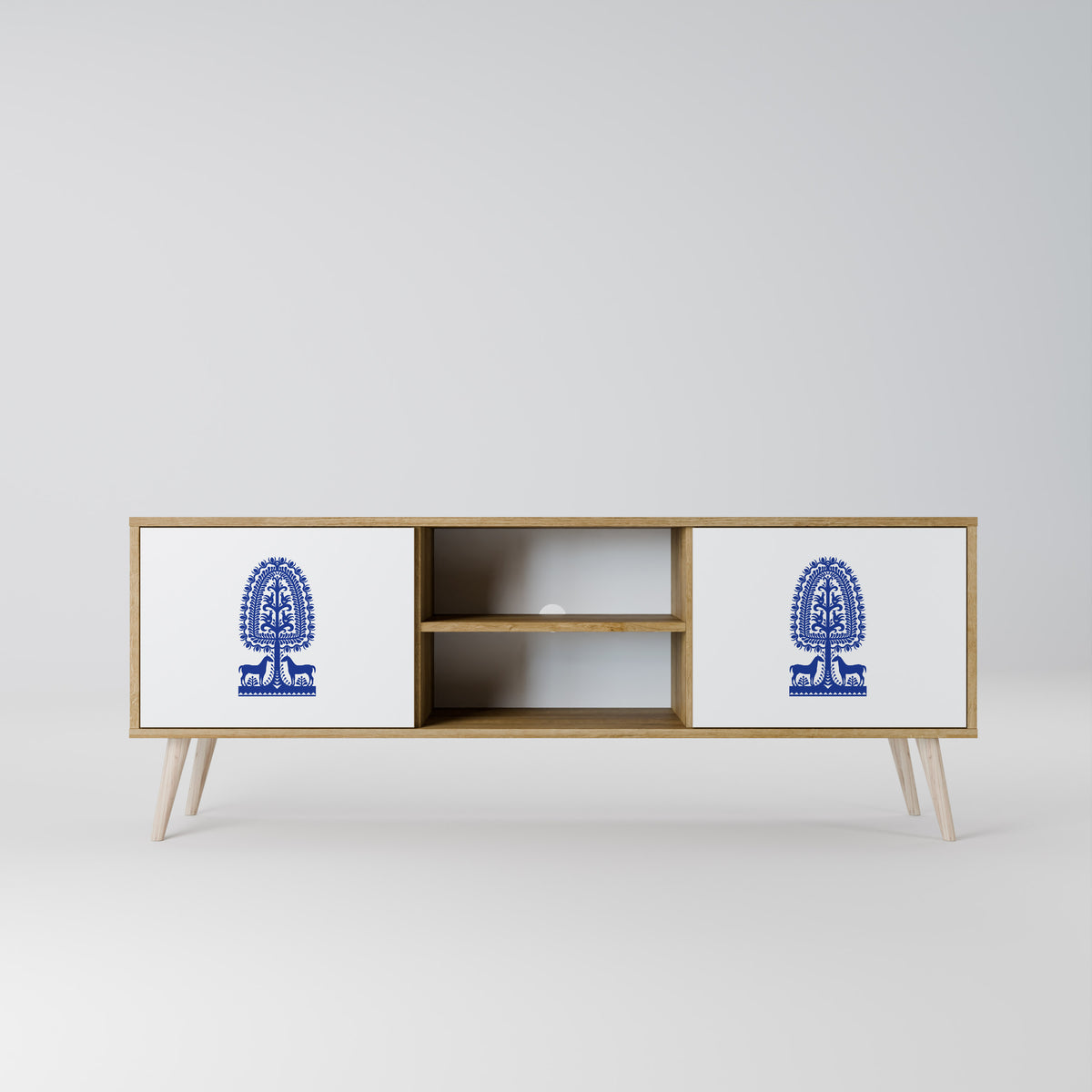 POLISH FOLK ART 2-türiges TV-Lowboard