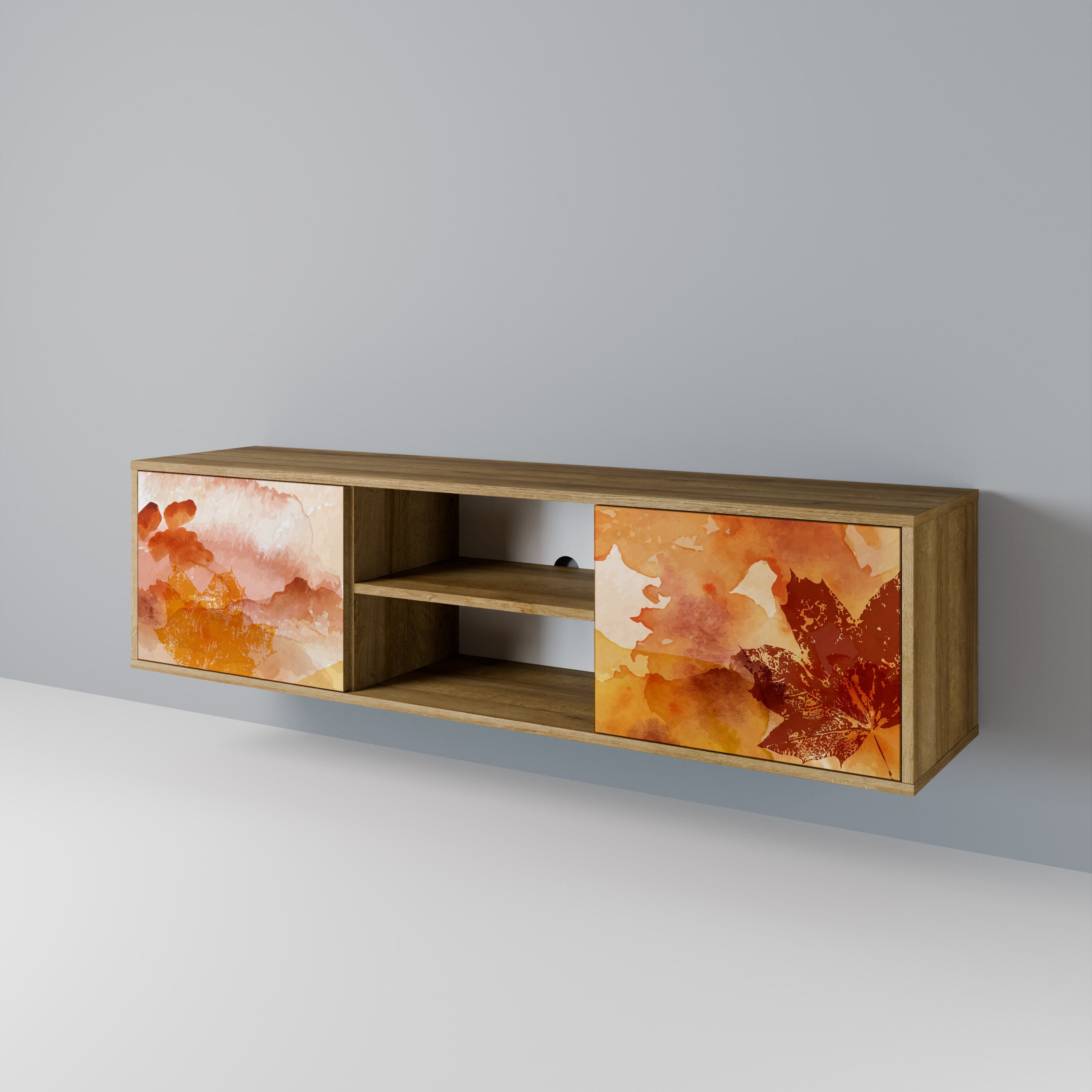 TRACES OF AUTUMN TV-Lowboard mit 2 Türen in Eiche-Optik