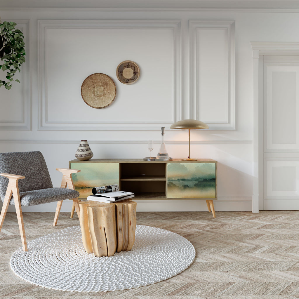 MORNING BY THE LAKE TV-Lowboard mit 2 Türen in Eiche-Optik