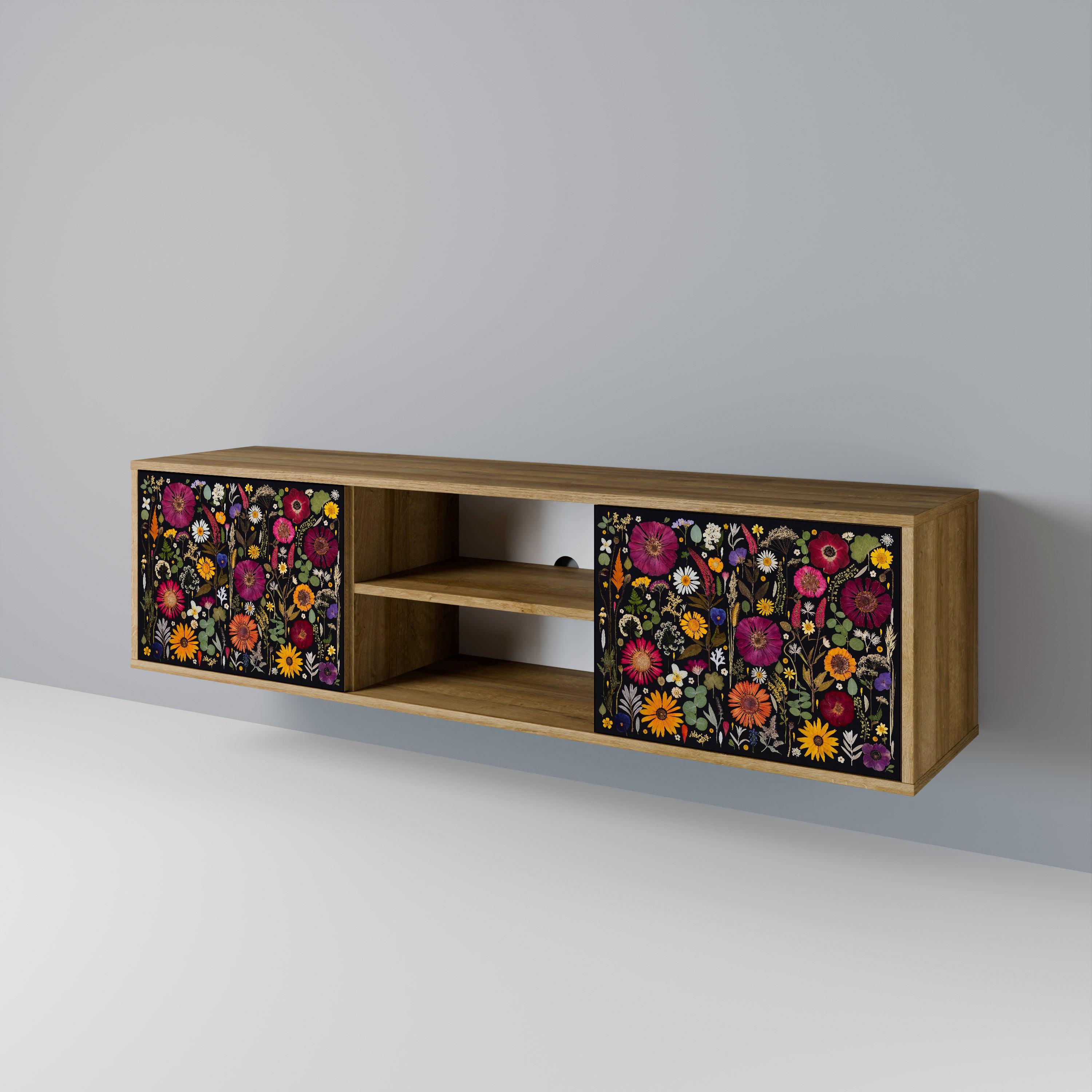 MIDNIGHT GARDEN 2-Door TV Cabinet