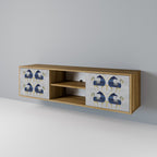 MAJESTIC STEED TV-Lowboard mit 2 Türen in Eiche-Optik