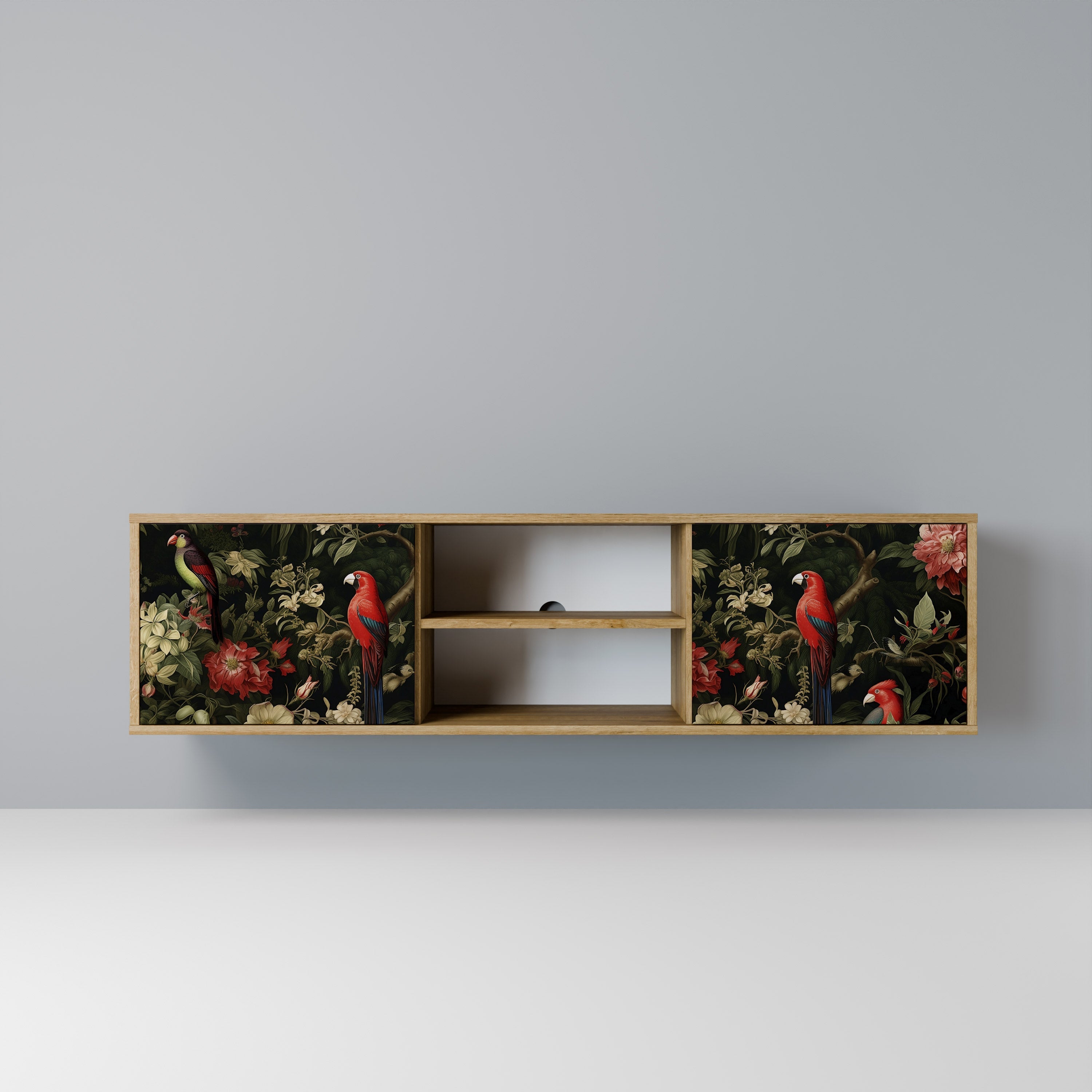 AVIAN GREENERY TV-Lowboard mit 2 Türen in Eiche-Optik