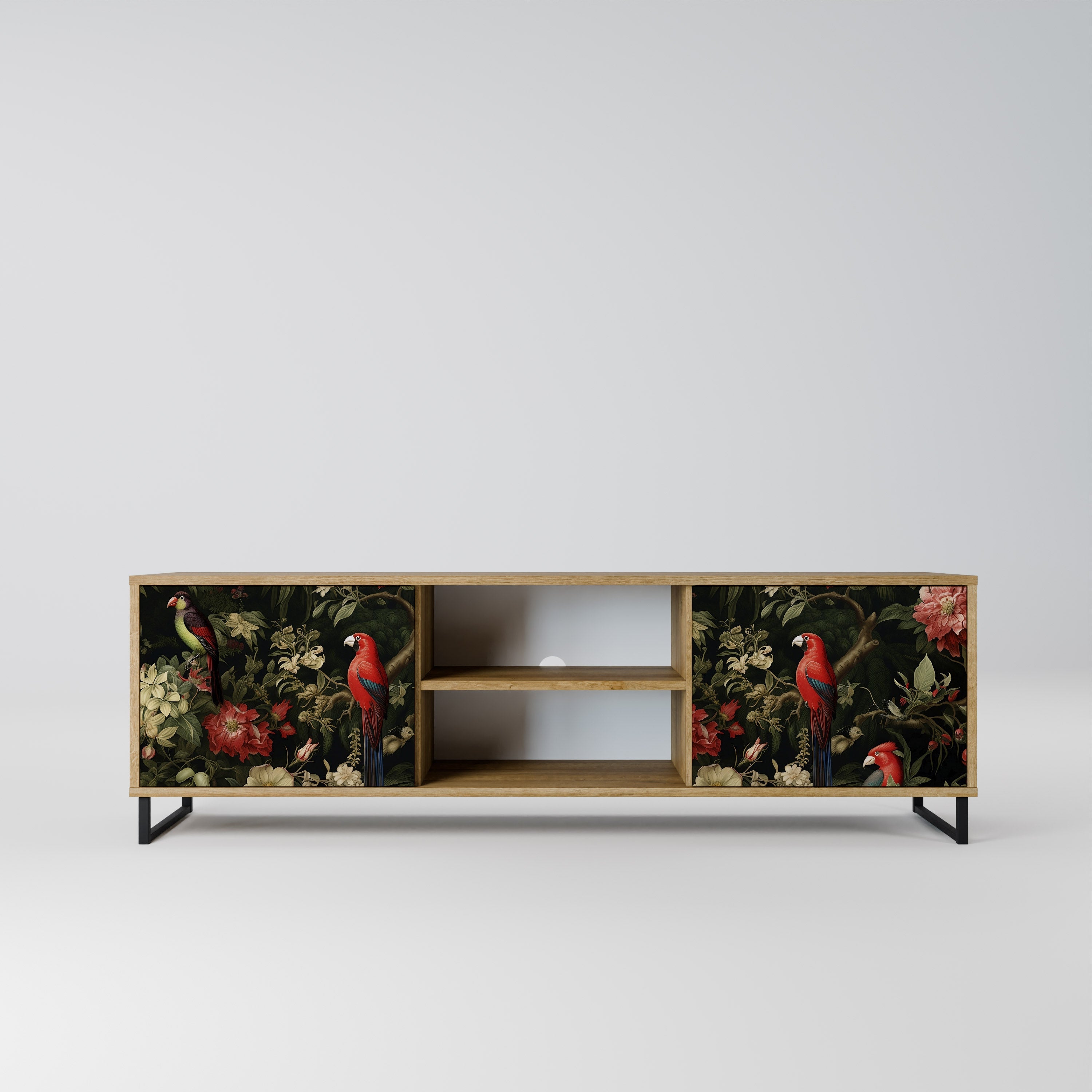 AVIAN GREENERY TV-Lowboard mit 2 Türen in Eiche-Optik