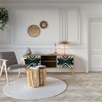 ARTISTIC GEOMETRY TV-Lowboard mit 2 Türen in Eiche-Optik