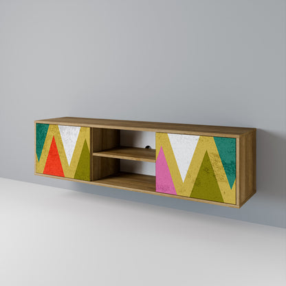 COLORFUL TRIANGLES 2-türiges TV-Lowboard