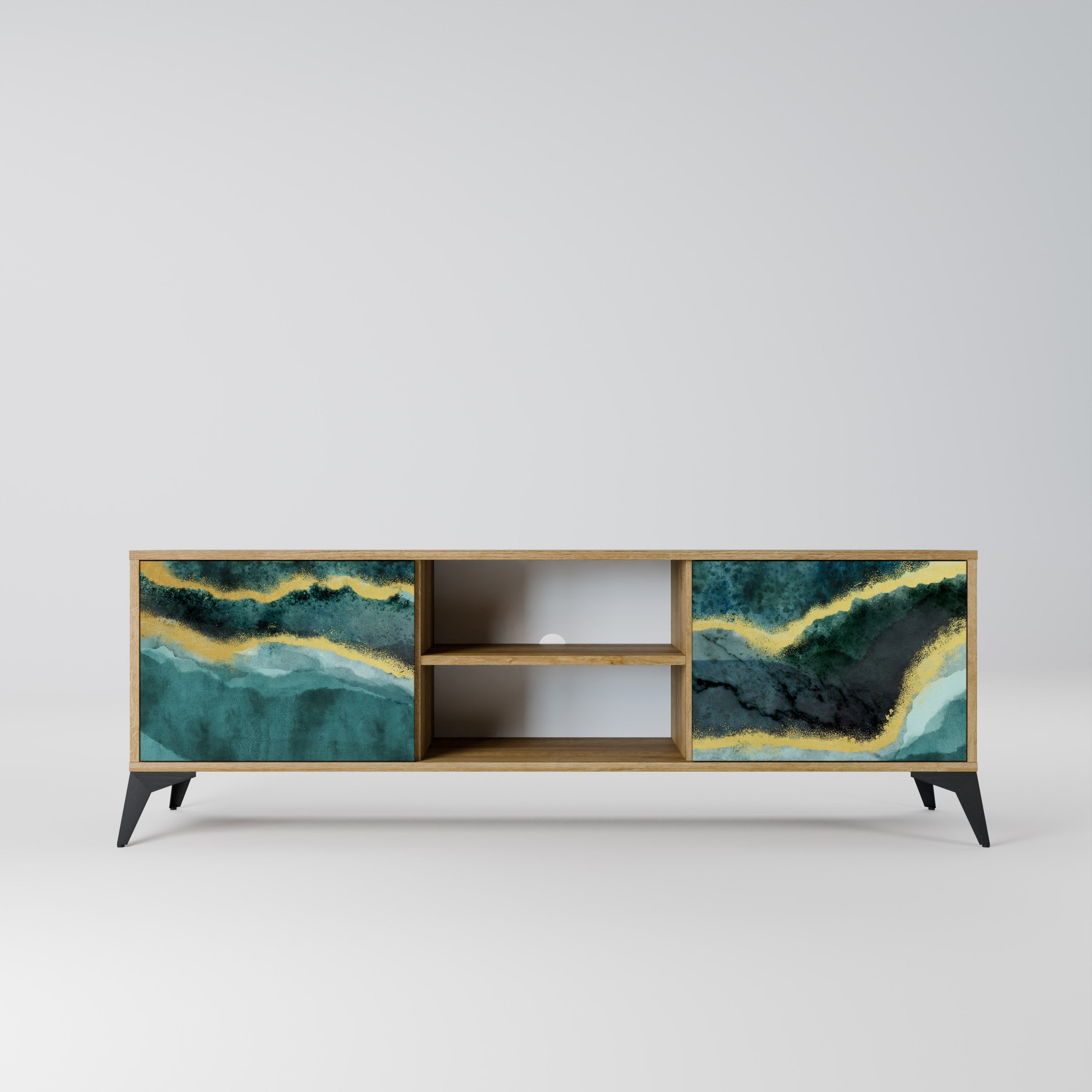 GOLDRUSH ODYSSEY TV-Lowboard mit 2 Türen in Eiche-Optik