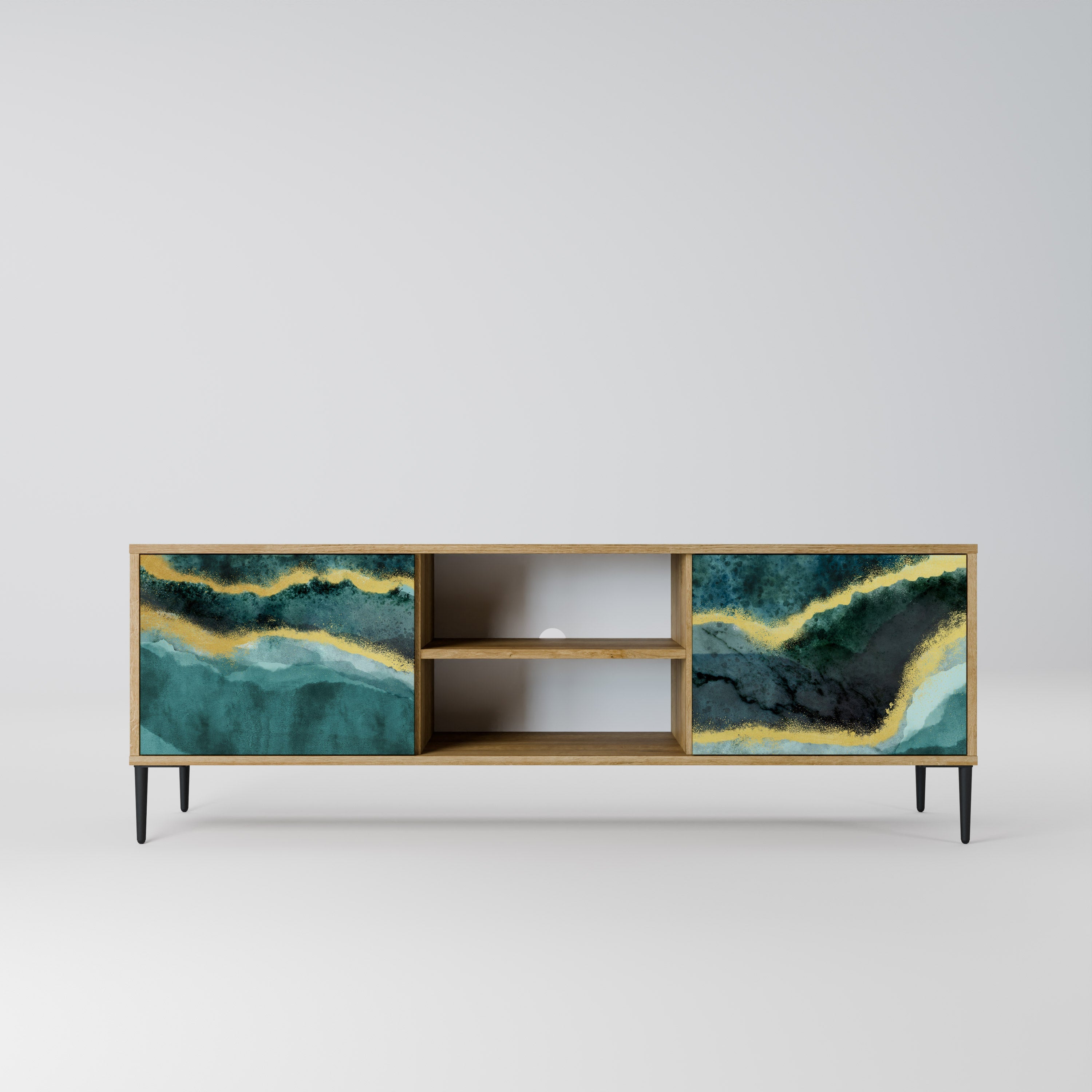 GOLDRUSH ODYSSEY TV-Lowboard mit 2 Türen in Eiche-Optik