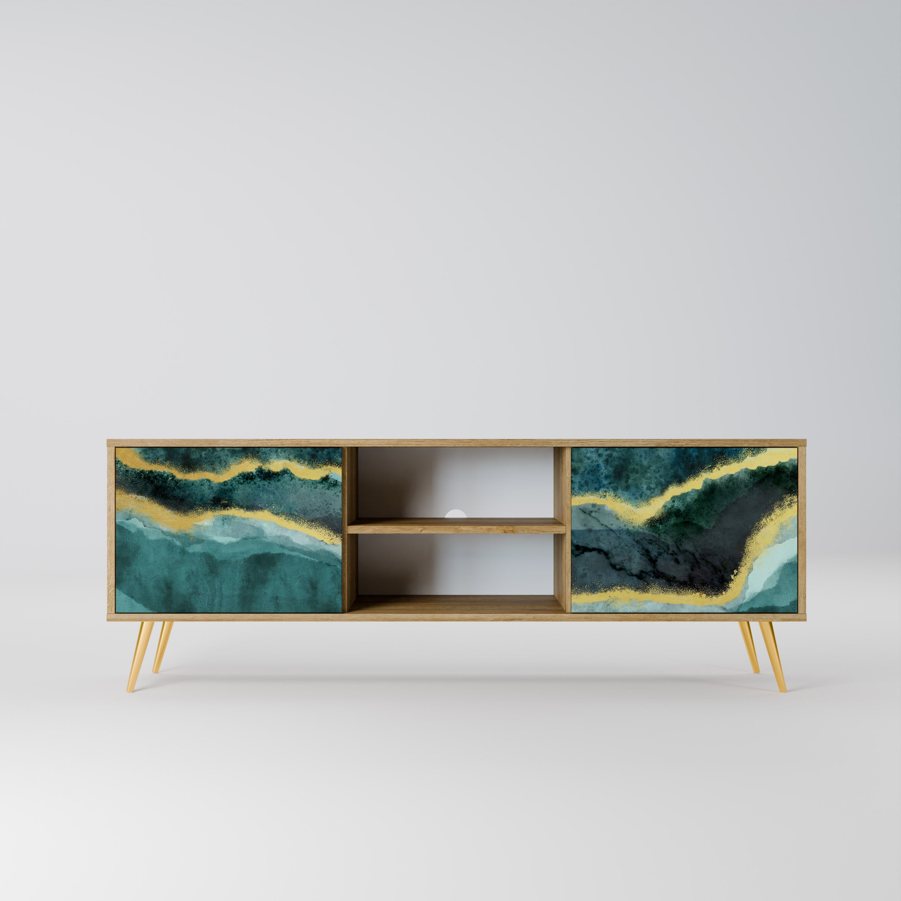 GOLDRUSH ODYSSEY TV-Lowboard mit 2 Türen in Eiche-Optik