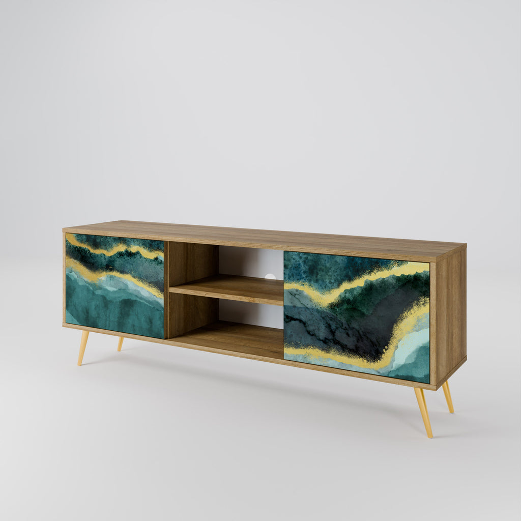 GOLDRUSH ODYSSEY TV-Lowboard mit 2 Türen in Eiche-Optik