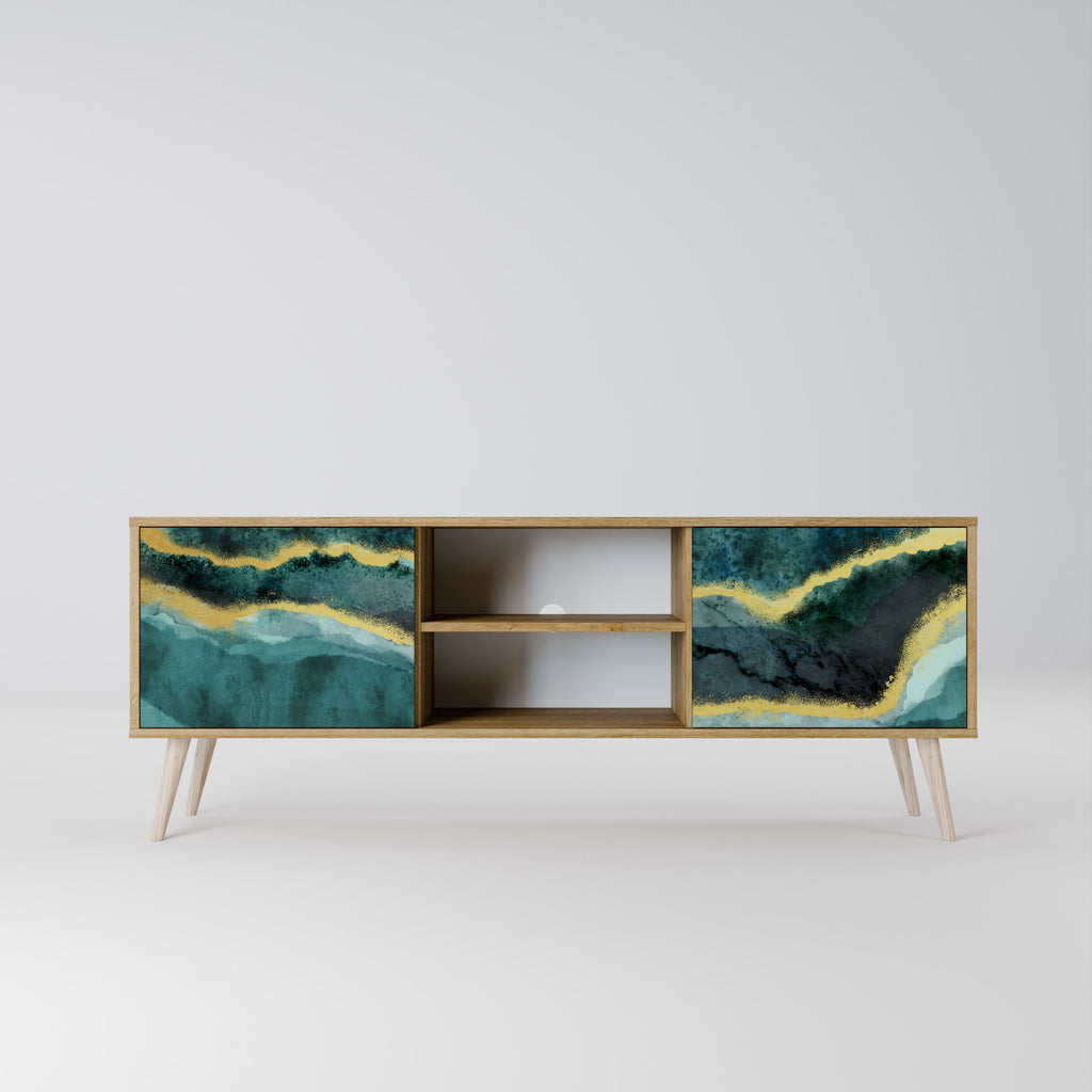 GOLDRUSH ODYSSEY TV-Lowboard mit 2 Türen in Eiche-Optik