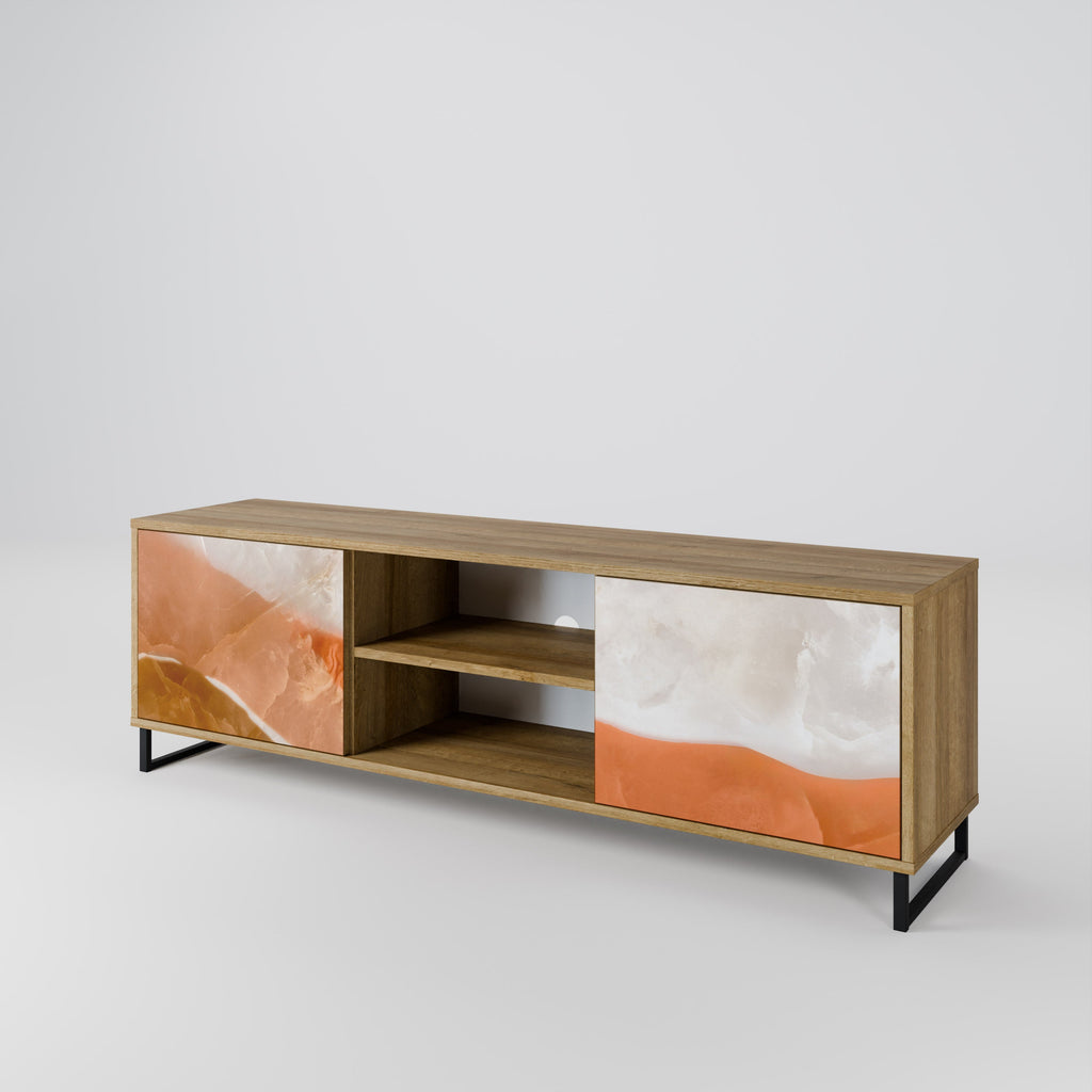 SANDHILLS SPLENDOUR TV-Lowboard mit 2 Türen in Eiche-Optik