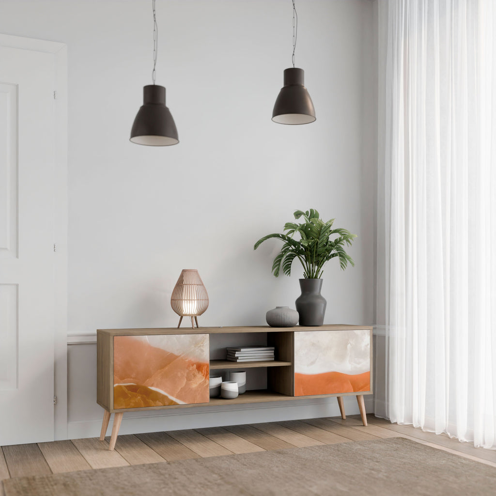 SANDHILLS SPLENDOUR TV-Lowboard mit 2 Türen in Eiche-Optik