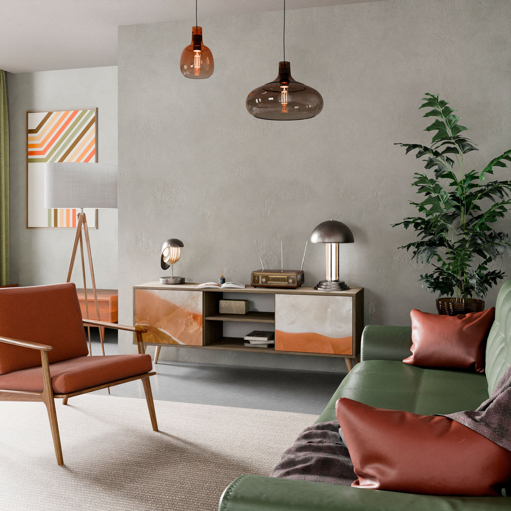 SANDHILLS SPLENDOUR TV-Lowboard mit 2 Türen in Eiche-Optik