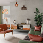 SANDHILLS SPLENDOUR TV-Lowboard mit 2 Türen in Eiche-Optik