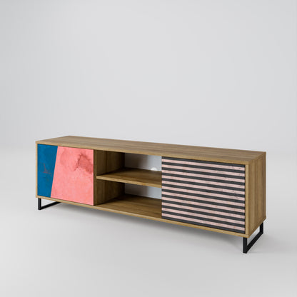 GLAMOROUS STRIPE 2-türiges TV-Lowboard