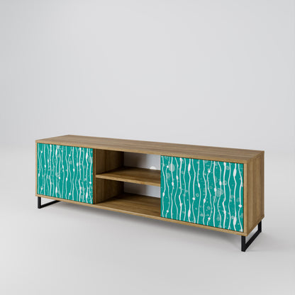 TURQUOISE RAIN 2-Door TV Cabinet