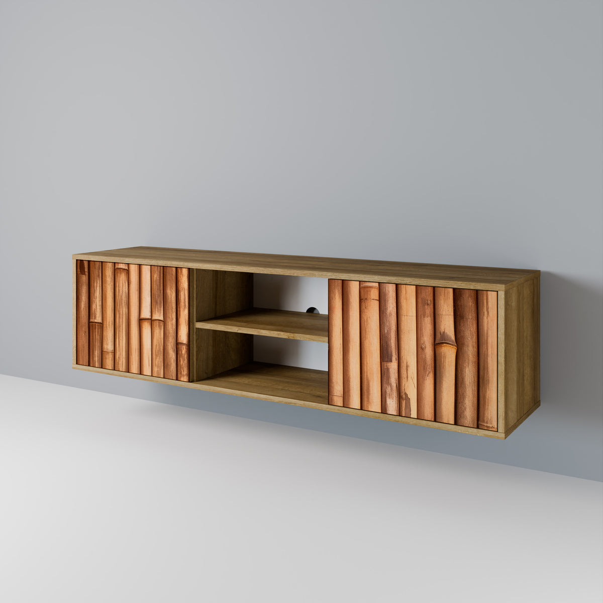 NATURAL WOOD 2-türiges TV-Lowboard