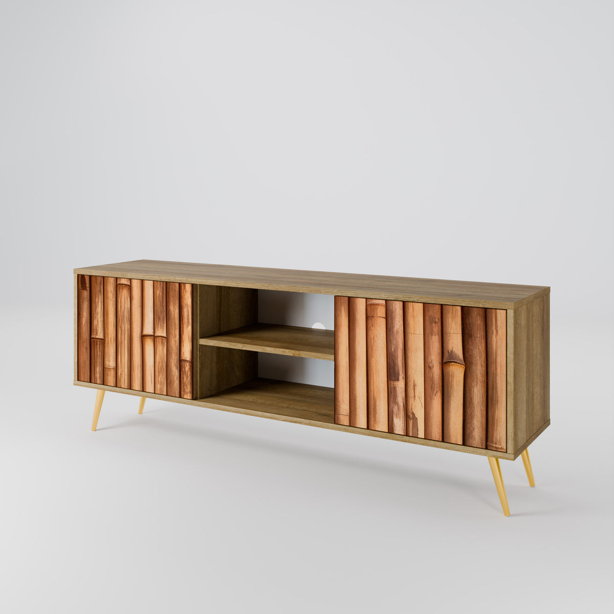 NATURAL WOOD 2-türiges TV-Lowboard